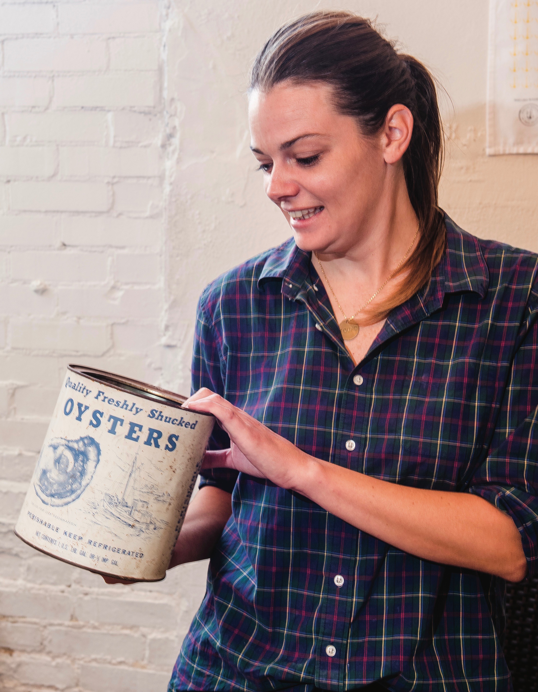 Kara King, Ironclad Distillery, Newport News, Oyster Tin