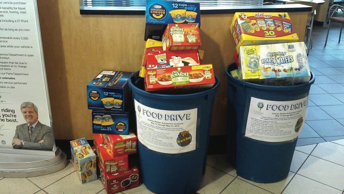 Charles Barker making a community impact, donations, food drive, Hampton Roads
