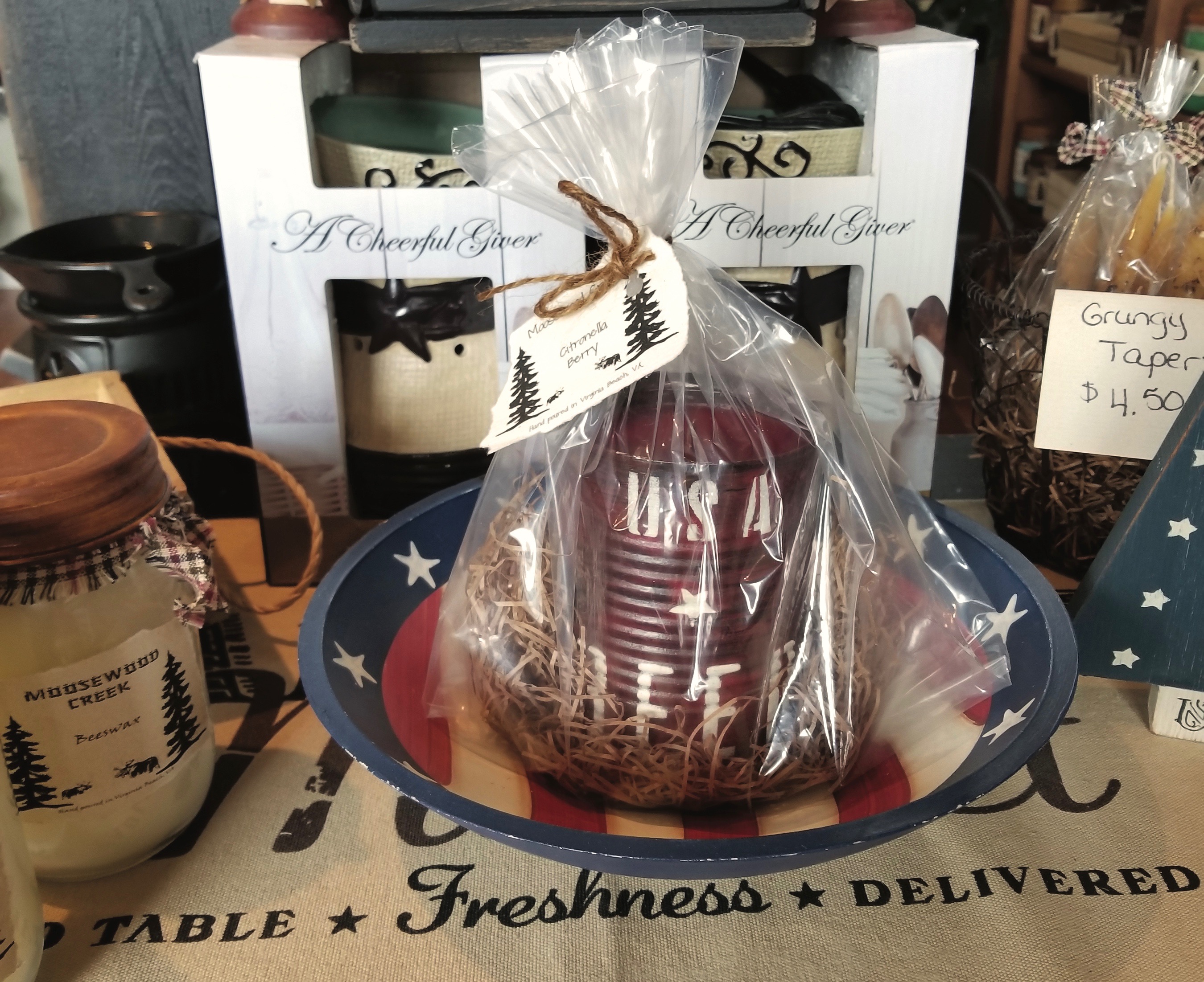 candles, Moosewood Creek Primitives, Virginia Beach Farmers Market