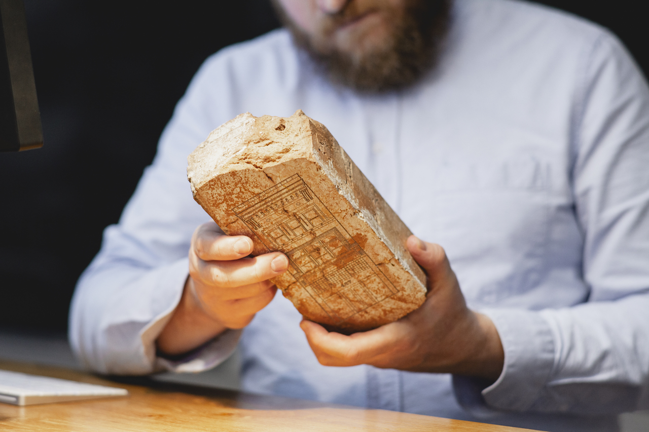 Brick on Joe Branton's Desk at Grow, Norfolk